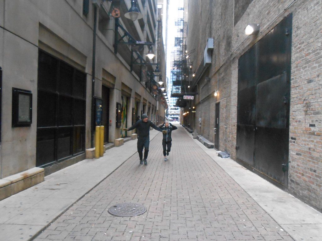 image of death alley, where 602 people lost their lives in the Iroquois Theater fire.